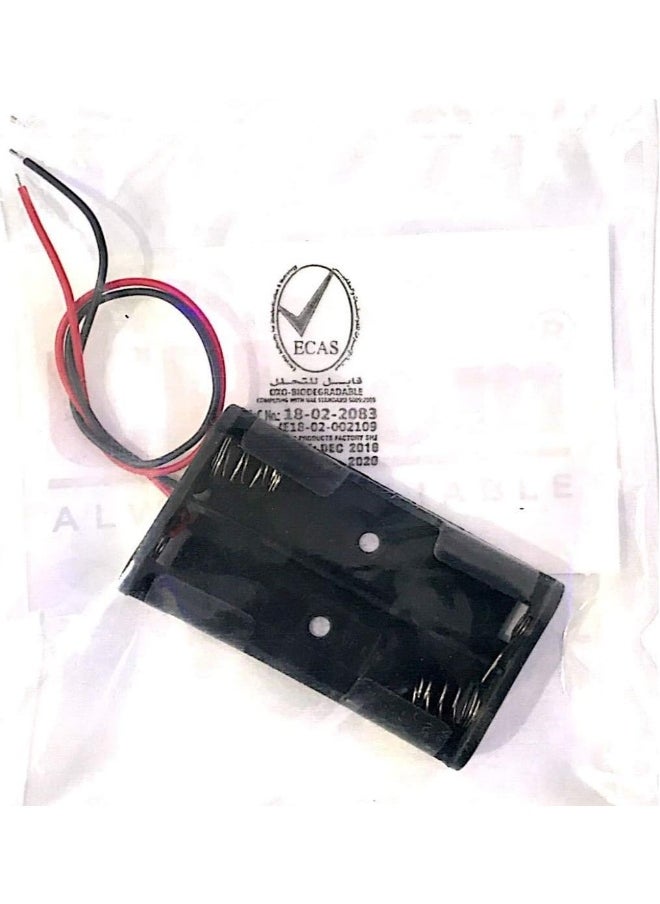 UHcom Uhcom Battery Holder With Red And Black Wire 2 X Aa  - Image 3