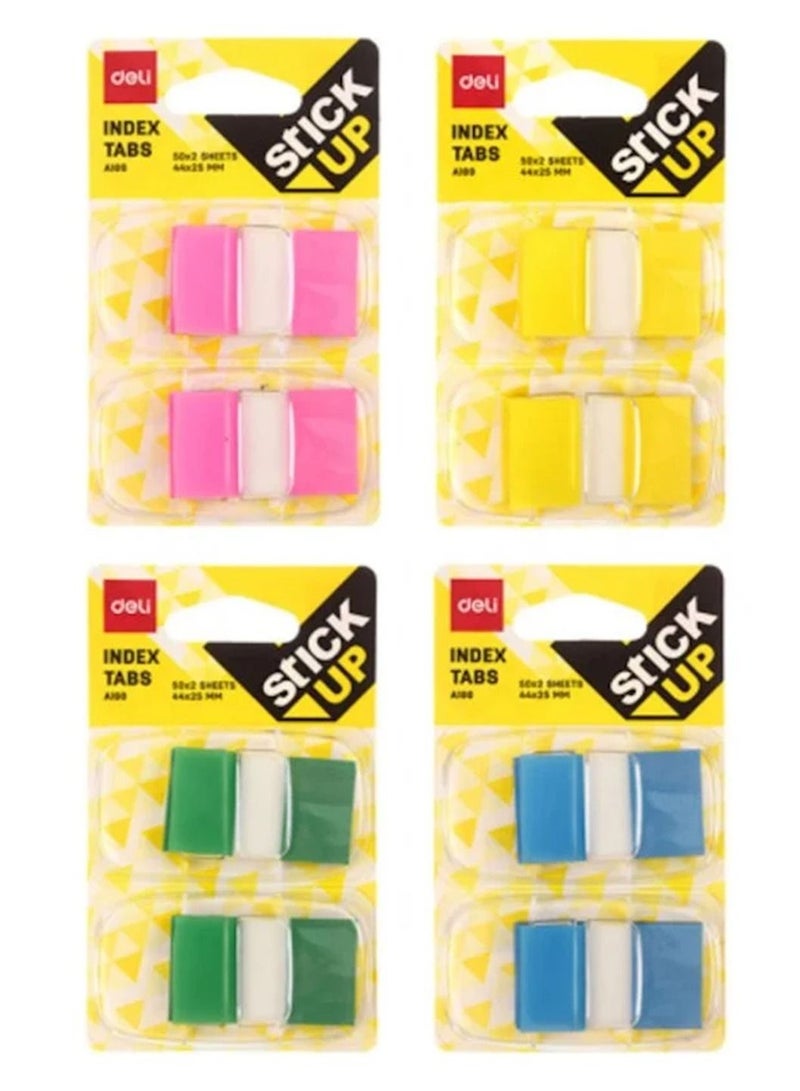Deli 4 عبوات من علامات الفهرسة متعددة الألوان - Image 2