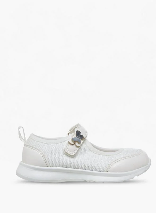 جونيورز حذاء ماري جين بناتي بشريط لاصق