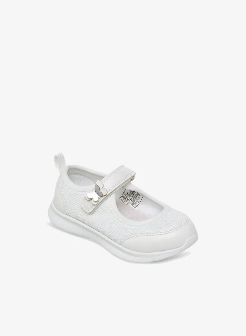 JUNIORS Girls Hook and Loop Mary Jane Shoes