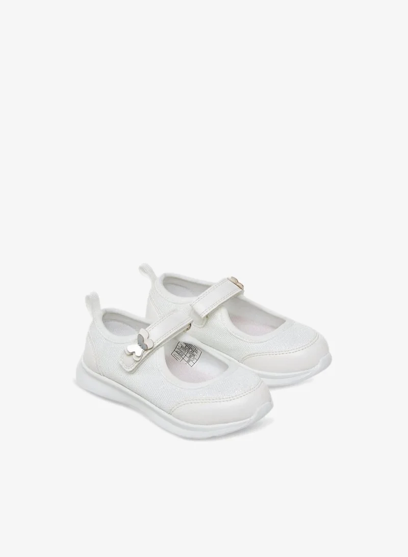 JUNIORS Girls Hook and Loop Mary Jane Shoes
