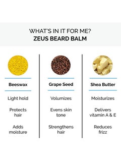 Zeus Mustache Waxnatural Shinemoisturizingconditioning Moustache Waxlightmedium Holdmade In Usa (1 Oz.)  - Image 2
