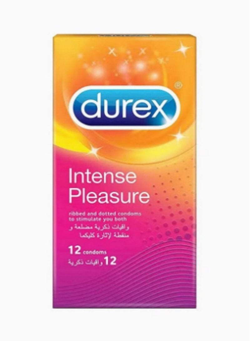 Generic Pack Of 12 Intense Pleasure Ribbed And Dotted Condom 