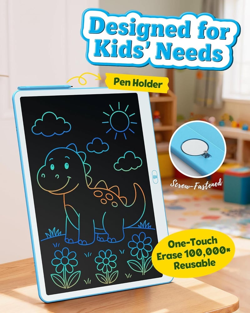 bravokids ألواح رسم مقاس 20 بوصة باللون الأزرق - Image 4