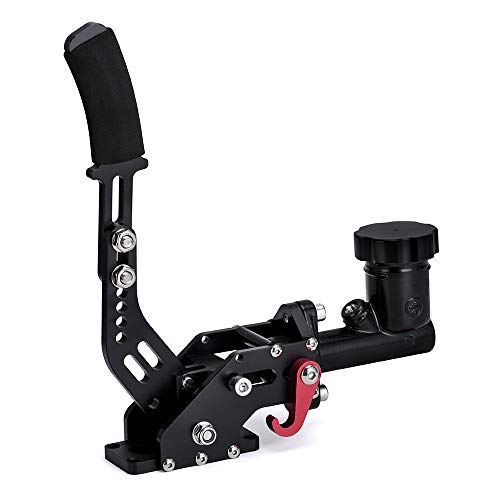 PQY Racing Hydraulic Drift Handbrake Gear Lever W/Oil Tank Hydro E-Brake Rally 3/4 0.75Bar 3/8-24 Parking Adjustable Brake Black - Image 1