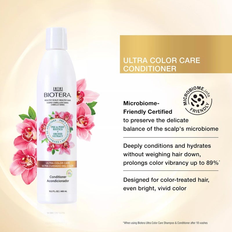 Biotera Ultra Color Care Conditioner | Prolongs Vivid Color-Treated Hair | Microbiome Friendly | Vegan & Animal Test Free | Paraben & Sulfate Free | Color-Safe | 32 Fl Oz - Image 2
