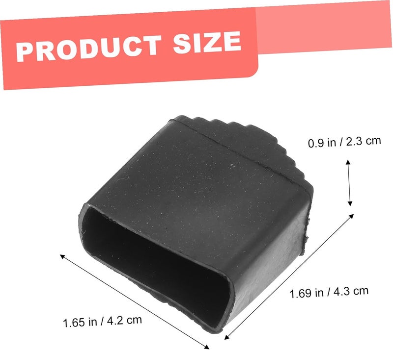 DOITOOL 2pcs Furniture Foot Pads Slip Mats Ladder Feet Covers Non-Skid Ladder Pads Slip Stair Strips Furniture - Image 2