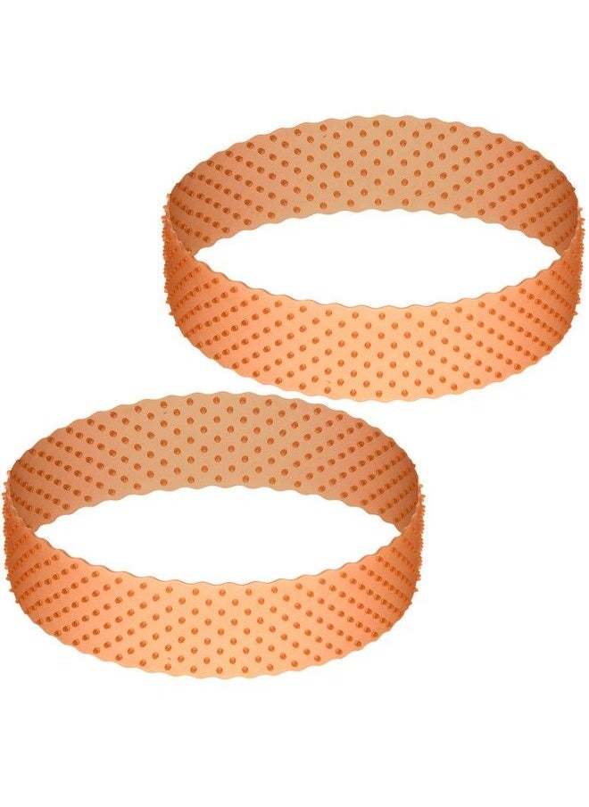 WILLBOND 2 Pieces Silicone Grip Wig Band Adjustable Silicone Wig Headband Fix Non Slip Wig Bands Seamless Wig Band Wig Grip Band Strong Holder For Men Women Sports Yoga (Dark Brown)  - Image 2