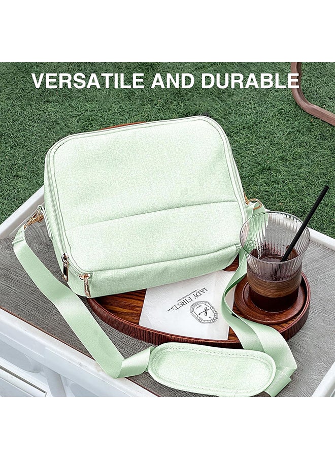 O Ozone - Universal Portable Camera Case for Fujifilm Instax Mini 12/11/99/9/EVO/40/90/Link2/DSLR Cameras Protective Camera Bag with Shoulder Strap- Green - Image 1