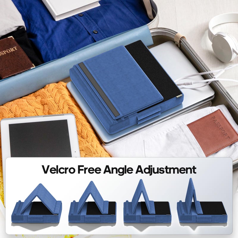 KDD Tablet Pillow Stand, Multi-Angle Viewing Ipad Holder for Lap, Bed and Desk, Foldable Soft Pad Dock with Stylus Mount Compatible with Ipad Pro 12.9, 10.5, 11, Air, Mini, Phones, Books, E-Reader - Image 4