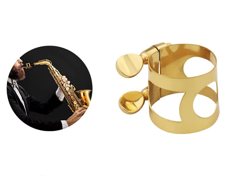 Buildcon Saxophone Ligature, Alto Saxophone Ligature, Clarinet Ligature, Durable Saxophone Accessories, Secure Fit for Saxophone Mouthpiece, High-Quality Material, Ideal for Beginners and Marching Band - Image 4
