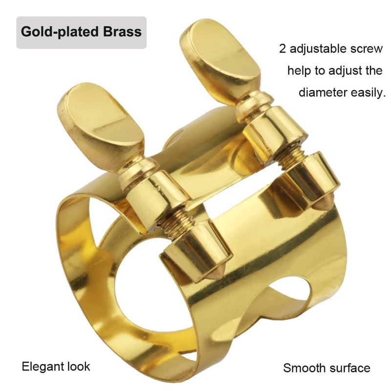 Buildcon Saxophone Ligature, Alto Saxophone Ligature, Clarinet Ligature, Durable Saxophone Accessories, Secure Fit for Saxophone Mouthpiece, High-Quality Material, Ideal for Beginners and Marching Band - Image 2