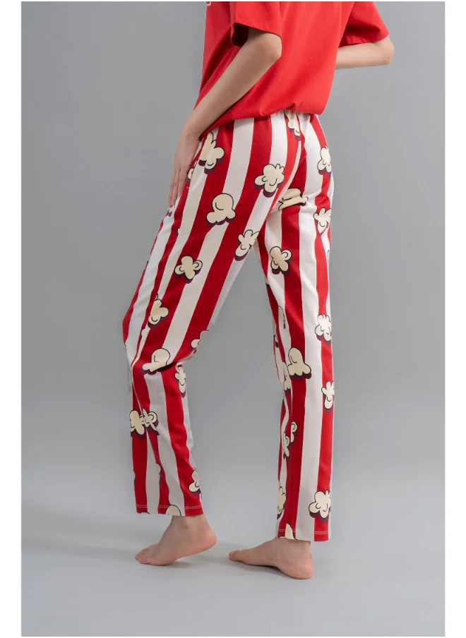 NeceSera Movie Night Red Straight Pajamas