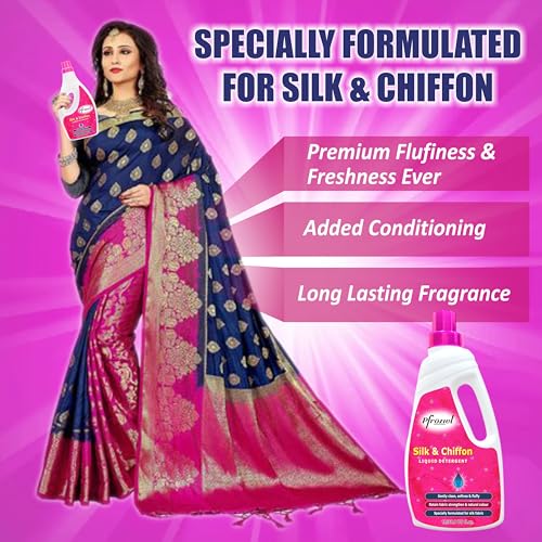 Pfroziel Silk and Chiffon Liquid Detergent,maintain shine & protect colour, No Harmful chemical, 1 Liter (1) - Image 5