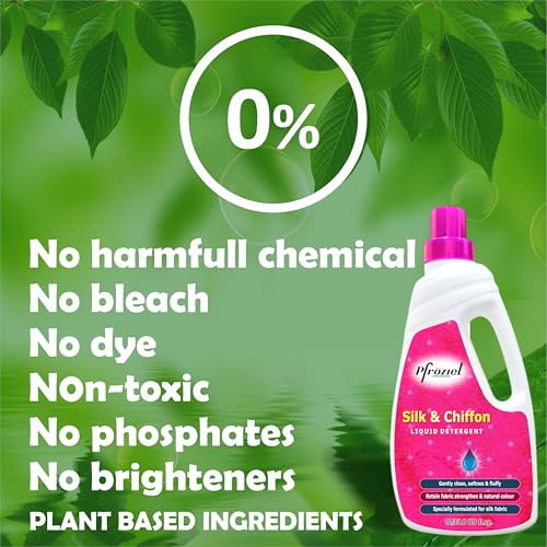 Pfroziel Silk and Chiffon Liquid Detergent,maintain shine & protect colour, No Harmful chemical, 1 Liter (1) - Image 4