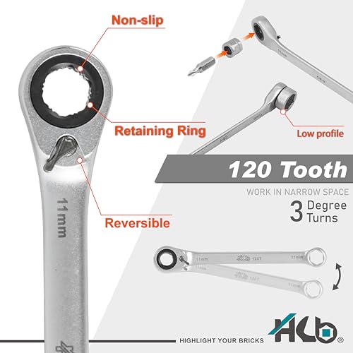 HB 39-Piece Socket Set AGM025-U | Pass-Thru Low-Profile 120-Tooth Ratchet with Patented Non-Slip Sockets for Rounded or Standard Bolts | TORX Bits Chrome Vanadium Steel Portable EVA Case Taiwan Made - Image 3
