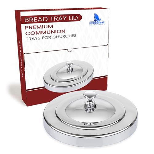 Steadfast Selections - (Bread Tray Lid) Premium Communion Trays for Churches | Communion Set | Communion Plates for Church | Communion Tray Set | Communion Supplies | Church Communion Ware Sets - Image 1