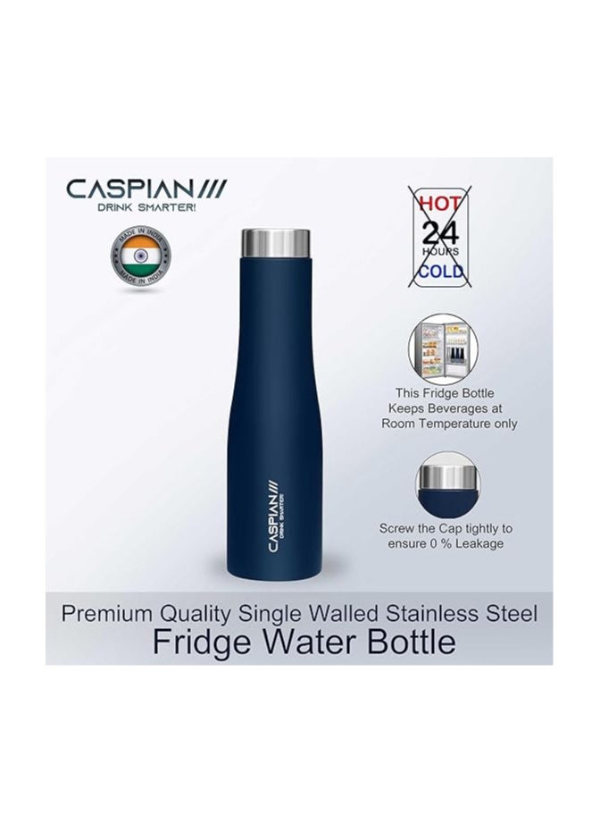 Atlasware CASPIAN /// Aqua Stainless Steel Water Bottle (Blue, 1 Litre)| Leak Proof Thunder for Fridge Home Office Travel School Kids Boys Girls Adults Sports Gym Yoga  - Image 3