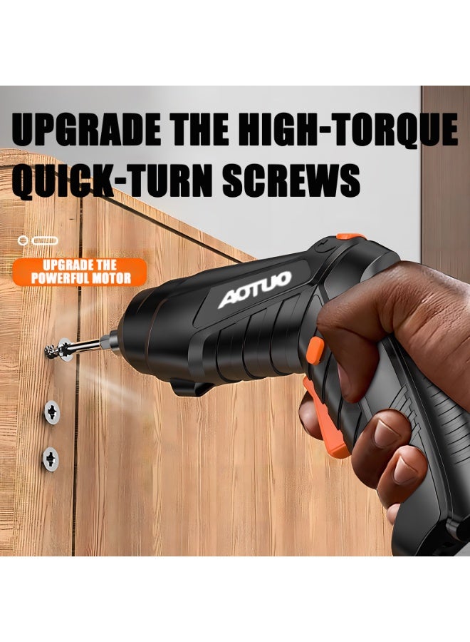 AOTUO Cordless Drill Set,47 In 1 Electric Screwdriver Set,Diy Tools With Led Light & Charger For Home, Office, Workplace - Image 2