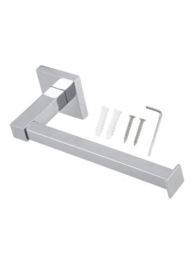 NIBEMINENT Toilet Paper Holder Silver 17.50 x 4.40 6.50cm - Image 1