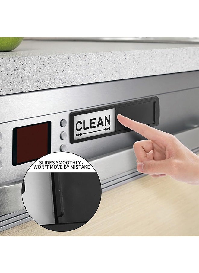 Generic - Dishwasher Magnet Clean Dirty Sign Dirty or Clean Dishwasher Magnet Sign Strong Clean Dirty Magnet Slide Indicator Magnetic Dirty Clean Dishwasher Magnet for Dishwasher or Refrigerator - Image 1