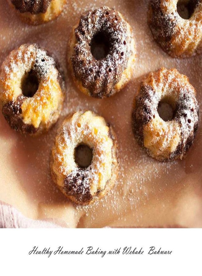 Webake Mini Fluted Tube Cake Pan, Non-Stick 2.8 Inch Cake Baking Pan, Heavy Gauge Carbon Steel (12-Cavity) - Image 5