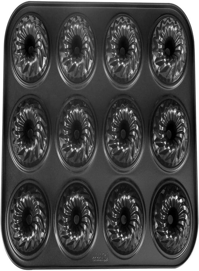 Webake Mini Fluted Tube Cake Pan, Non-Stick 2.8 Inch Cake Baking Pan, Heavy Gauge Carbon Steel (12-Cavity) - Image 3