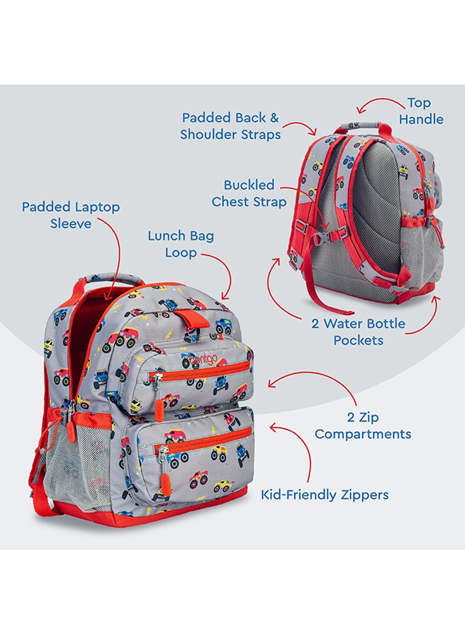 Bentgo حقيبة ظهر مدرسية للأطفال - شاحنات - Image 2