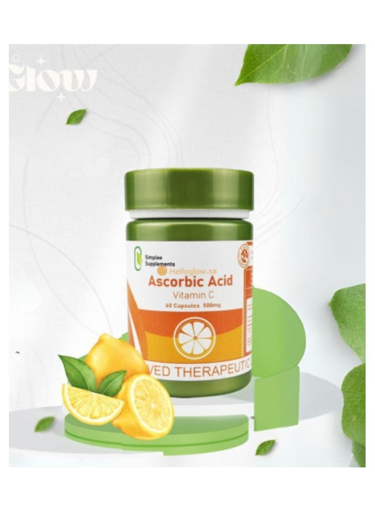 مكمل كبسولة حمض الأسكوربيك/فيتامين C من سيمبلي