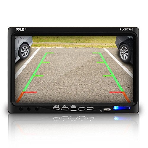 Pyle Backup Rear View Car Camera Screen Monitor System - Parking & Reverse Safety Distance Scale Lines, Waterproof, Night Vision, 170° View Angle, 7" LCD Video Color Display for Vehicles - (PLCM7700) - Image 3
