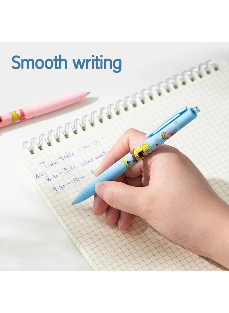 Deli 12-Piece Sponge Bob Ballpoint Pen 0.7mm Tip Blue Ink - Image 3