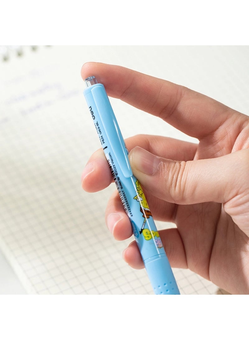 Deli 12-Piece Sponge Bob Ballpoint Pen 0.7mm Tip Blue Ink - Image 5