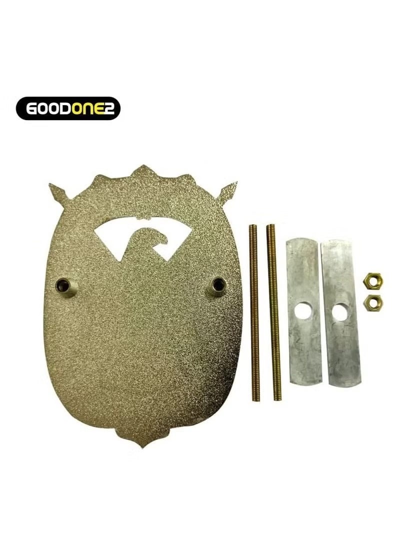 أكاليكس أبو ظبي عالية الجودة شعار شعار معدني شارة للسيارة الفضة - Image 5