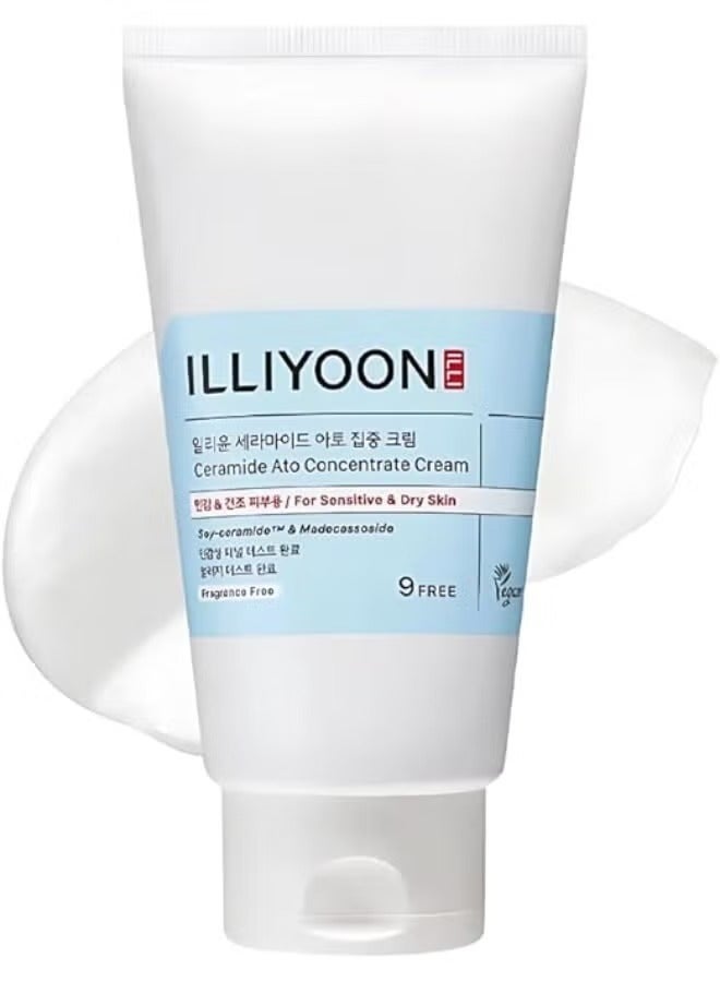 Illiyoon Ceramide Ato Concentrate Cream | Moisturizer for Dry & Sensitive Skin, 100hr Lasting Hydration, For Face & Body, Gentle for Infants, Moisture Barrier Repair, Vegan Certified - Image 1