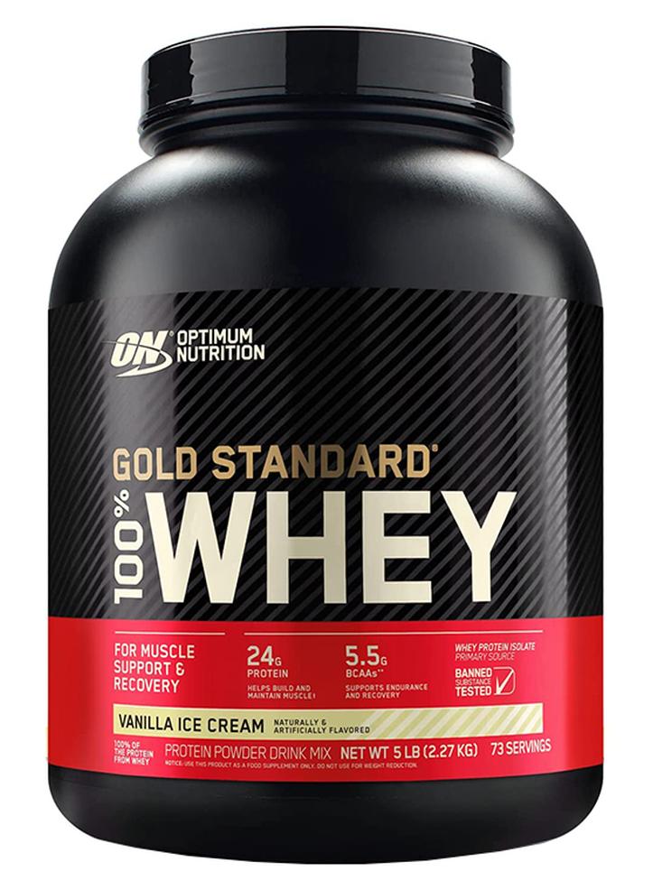 Optimum Nutrition Gold Standard Whey Protein - Vanilla Ice Cream - 2.27 Kg - Image 1