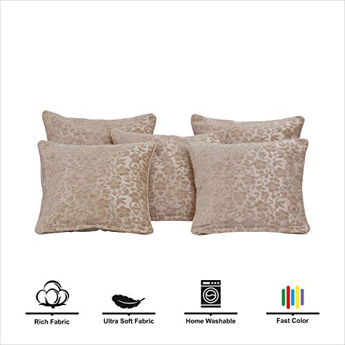 Victor Cotton Diwan Set 8 Pcs with 5 Pillows & 2 Bolster Covers | Coral Fabric Printed Diwan Set for Living Room Hall | Comfort & Elegant Décor | Durable & Washable Design | Mouse - Image 4