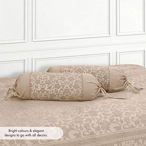 Victor Cotton Diwan Set 8 Pcs with 5 Pillows & 2 Bolster Covers | Coral Fabric Printed Diwan Set for Living Room Hall | Comfort & Elegant Décor | Durable & Washable Design | Mouse - Image 3