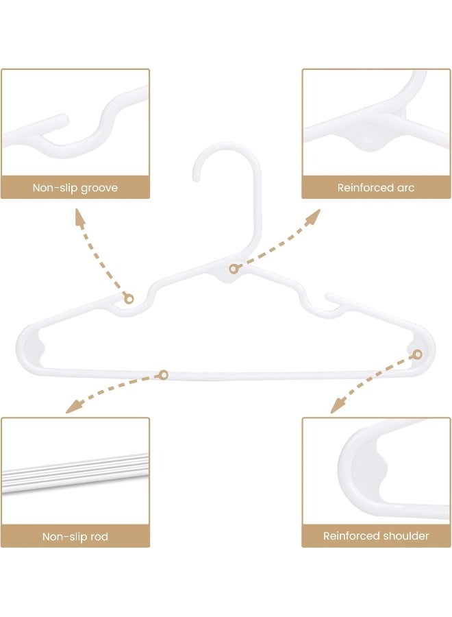 HOUSE DAY Kids Hangers 20 Pack, Premium White Baby Hangers for Closet Slim Plastic Hangers Cute Infant Hangers, Durable Kids Clothes Hanger, Toddler Hangers, Childrens Hangers Baby Hangers for Nursery - Image 5