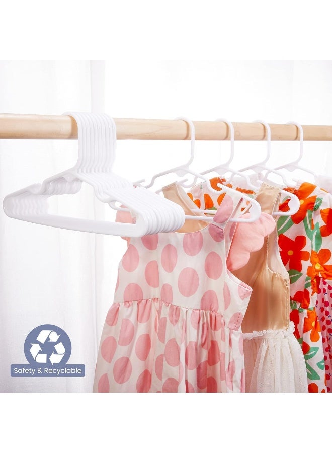 HOUSE DAY Kids Hangers 20 Pack, Premium White Baby Hangers for Closet Slim Plastic Hangers Cute Infant Hangers, Durable Kids Clothes Hanger, Toddler Hangers, Childrens Hangers Baby Hangers for Nursery - Image 4