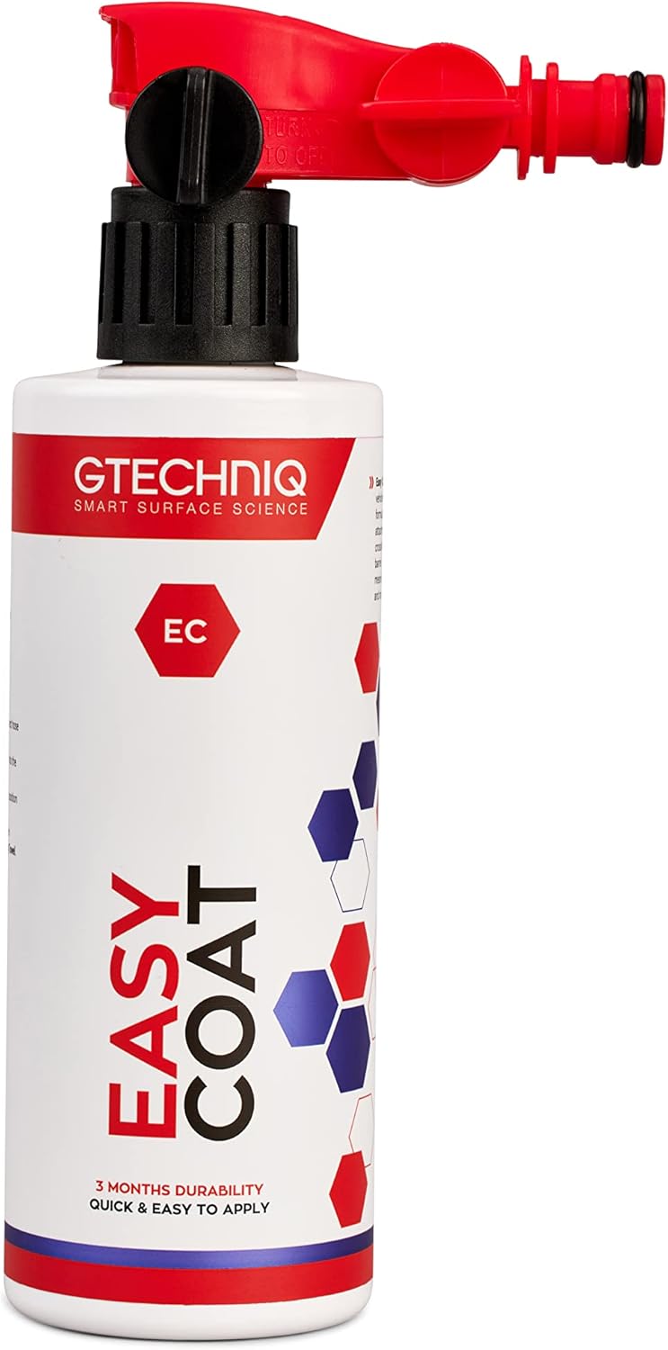 Gtechniq Easy Coat Kit for Cars, 17 fl oz | Extreme Dirt Resistance, Protects from UV, Weather and Wash Chemicals, Quick and Easy to Apply, For Paint and Glass Surfaces, Up to 3 Months Durability - Image 1