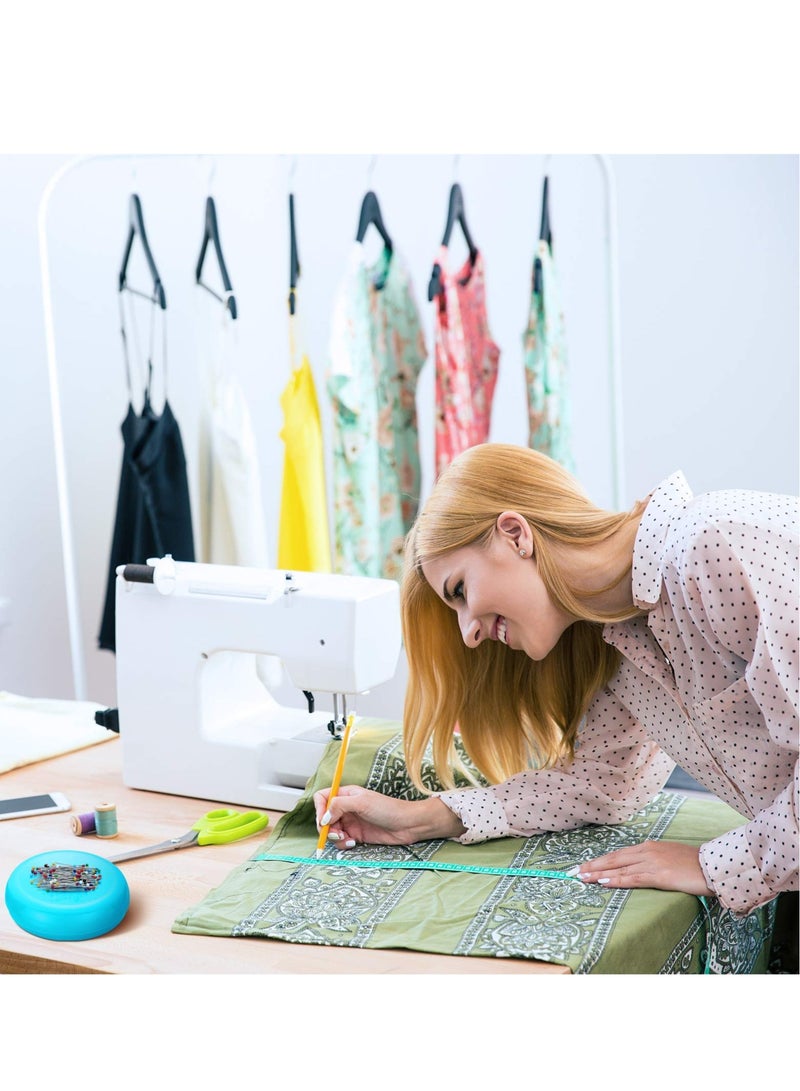 Excefore 2pcs Magnetic Sewing Pincushion Round Plastic Magnetic Sewing Cushion Magnetic Pin Holder for Sewing Needles Push Pins Hair Bobby Pins - Image 5