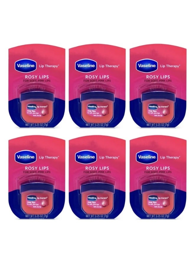 Vaseline 6Pcs Lip Care Rosy Lips 7g - Image 1