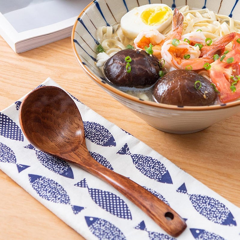Japanese Novel Wood Soup Spoon Household Kitchen Porridge Noodles for Cooking Stirring Porridge - Image 5