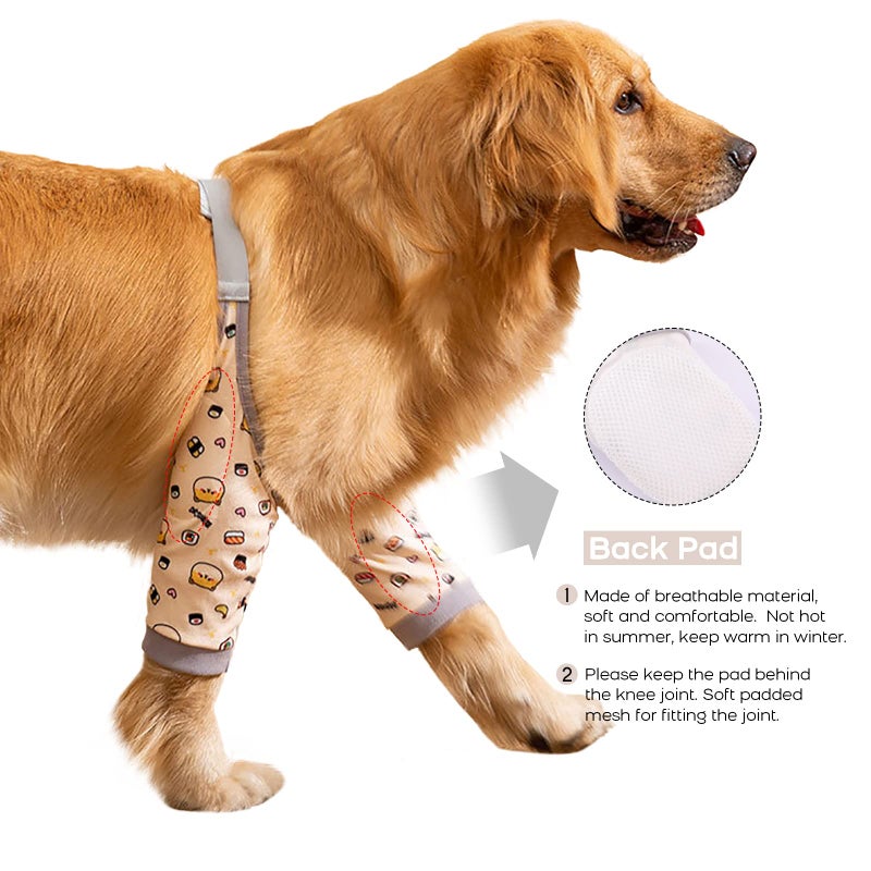 ROZKITCH Dog Surgery Leg Sleeve for Front Legs, Pet Prevent Licking Wound Elbow Knee Protector, Dog Leg Sleeve to Stop Licking Cone Collar Alternative for Sprain ACL CCL Arthritis Cute Dog 2XL - Image 2
