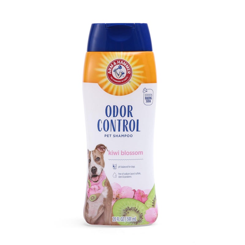 Arm & Hammer for Pets Super Deodorizing Shampoo for Dogs | Best Odor Eliminating Dog Shampoo | Great for All Dogs & Puppies, Fresh Kiwi Blossom Scent, 20 oz, 2-Pack - Image 2