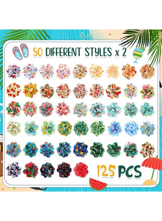 Sanwuta 100 Pcs Dog Collar Flowers Charms for Summer Hawaiian Pet Flower Collar Bow Ties Seasonal Dog Accessories Slides Attachment For Small Medium Large Dogs Cat Puppy Bows Grooming Supplies - Image 1