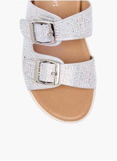 Le Confort Girls Studded Slip-On Sandals with Buckle Detail  - Image 4