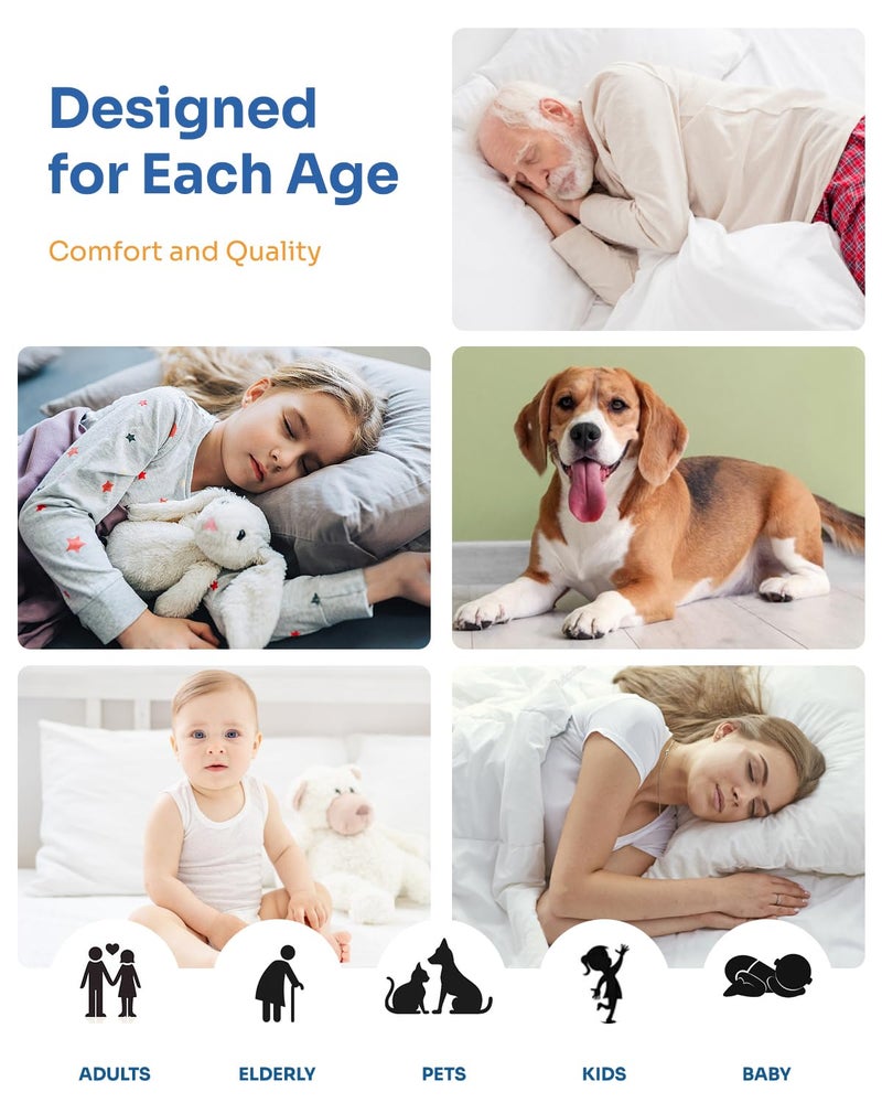 Brosive Washable Bed Pads 36" x 72" - 2 Pack, Grey, Waterproof Bed Pads for Incontinence, Bed Wetting Pads for Bed, Sofa, Floor, Resuable Underpads for Adults, Seniors, Pet - Image 5