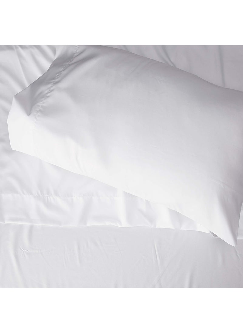 Comfort Spaces Comfort Spaces Coolmax Moisture Wicking Sheet Set Soft  Fade Resistant  All Elastic Deep Pocket Fits Up to 16"" Mattress - Warm Weather Cooling Sheets for Night Sweats  Twin XL  White  3 Piece  - Image 3