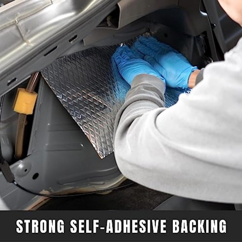 Car Sound Deadening Mat, Butyl Automotive Sound Deadener, Audio Noise Insulation and Dampening, Noise Insulation and Vibration Dampening Material, 5 Pcs 80 MIL 36 SQFT - Image 4